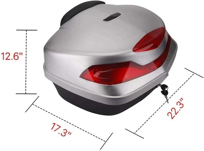 48L Motorcycle Tour Tail Box Trunk Luggage Lock Storage **Read Condition** - Image 22