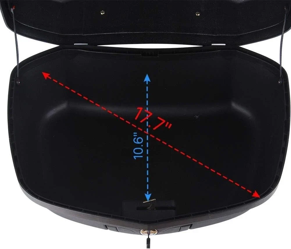 48L Motorcycle Tour Tail Box Trunk Luggage Lock Storage **Read Condition** - Image 26