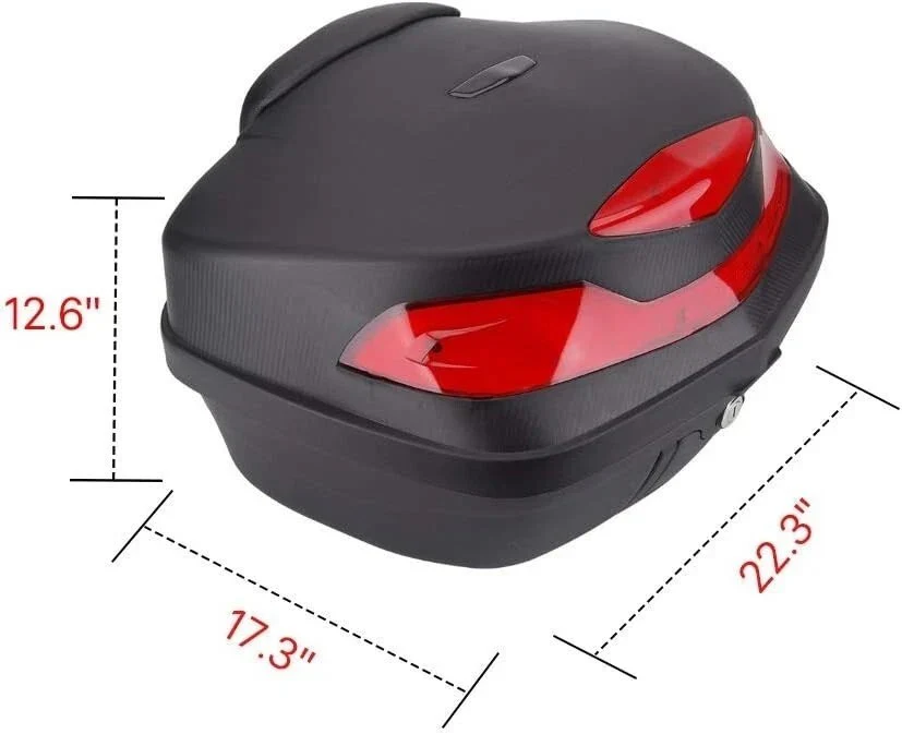 48L Motorcycle Tour Tail Box Trunk Luggage Lock Storage **Read Condition** - Image 5