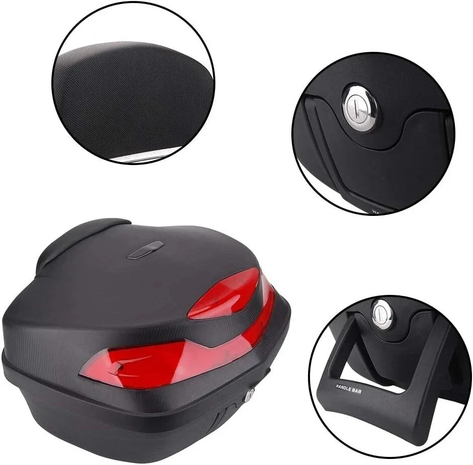 48L Motorcycle Tour Tail Box Trunk Luggage Lock Storage **Read Condition** - Image 7