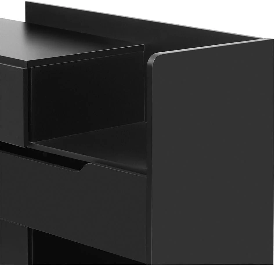 Slim Narrow Shoe Storage Cabinet Free Standing Shoe Rack with Drawers Shelves - Image 29