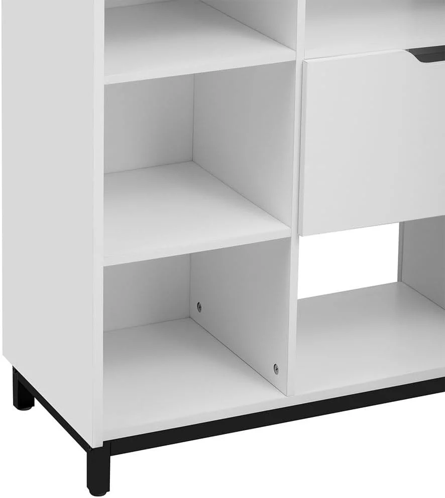 Slim Narrow Shoe Storage Cabinet Free Standing Shoe Rack with Drawers Shelves - Image 36